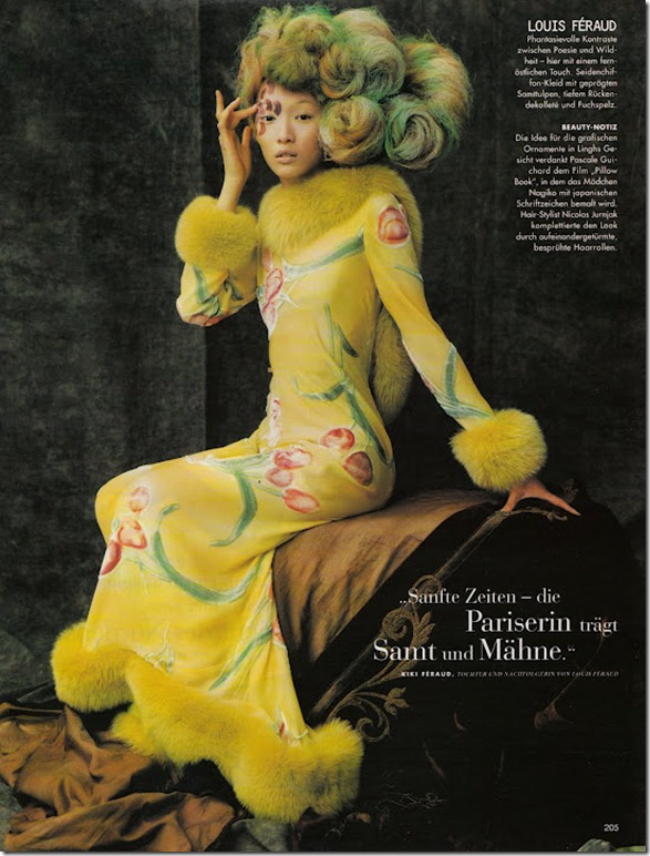 Ling Tan - Vogue Germany October 1997 - 2